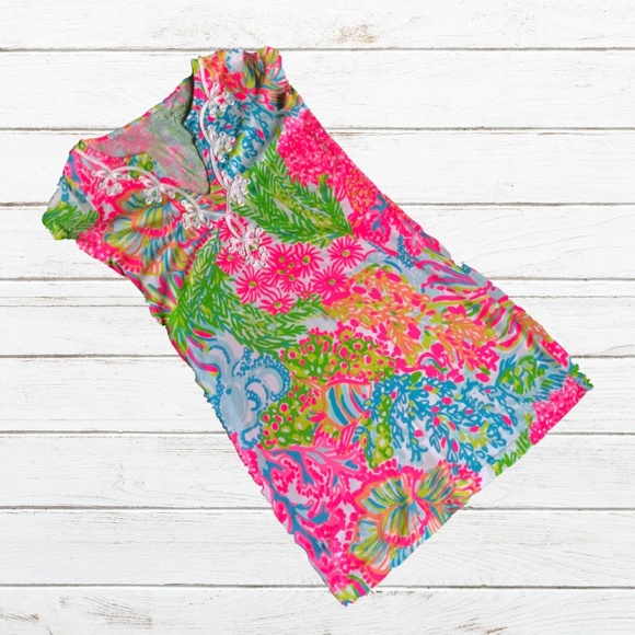 Lilly Pulitzer "Brewster" Pink Tee-Shirt Dress - Picture 1 of 8